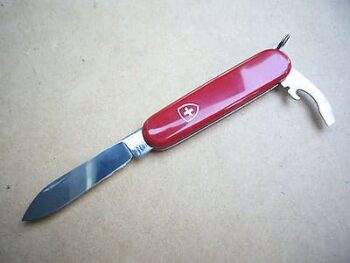VICTORINOX SWISS ARMY KNIFE ECOLINE 84mm BANTAM CELLIDOR OLD